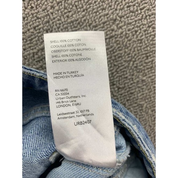 BDG Urban Outfitters Jeans Women 25 Blue‎ Wide Leg Two Tone High Rise Zip Fly - Picture 11 of 11